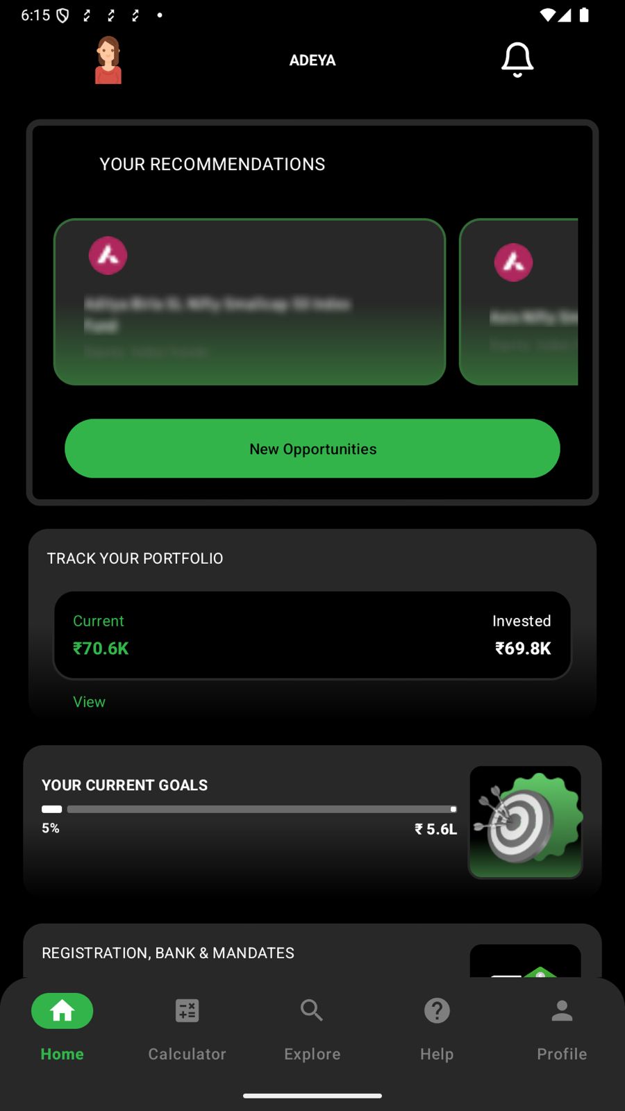 Sanchay Karo App Home Screen